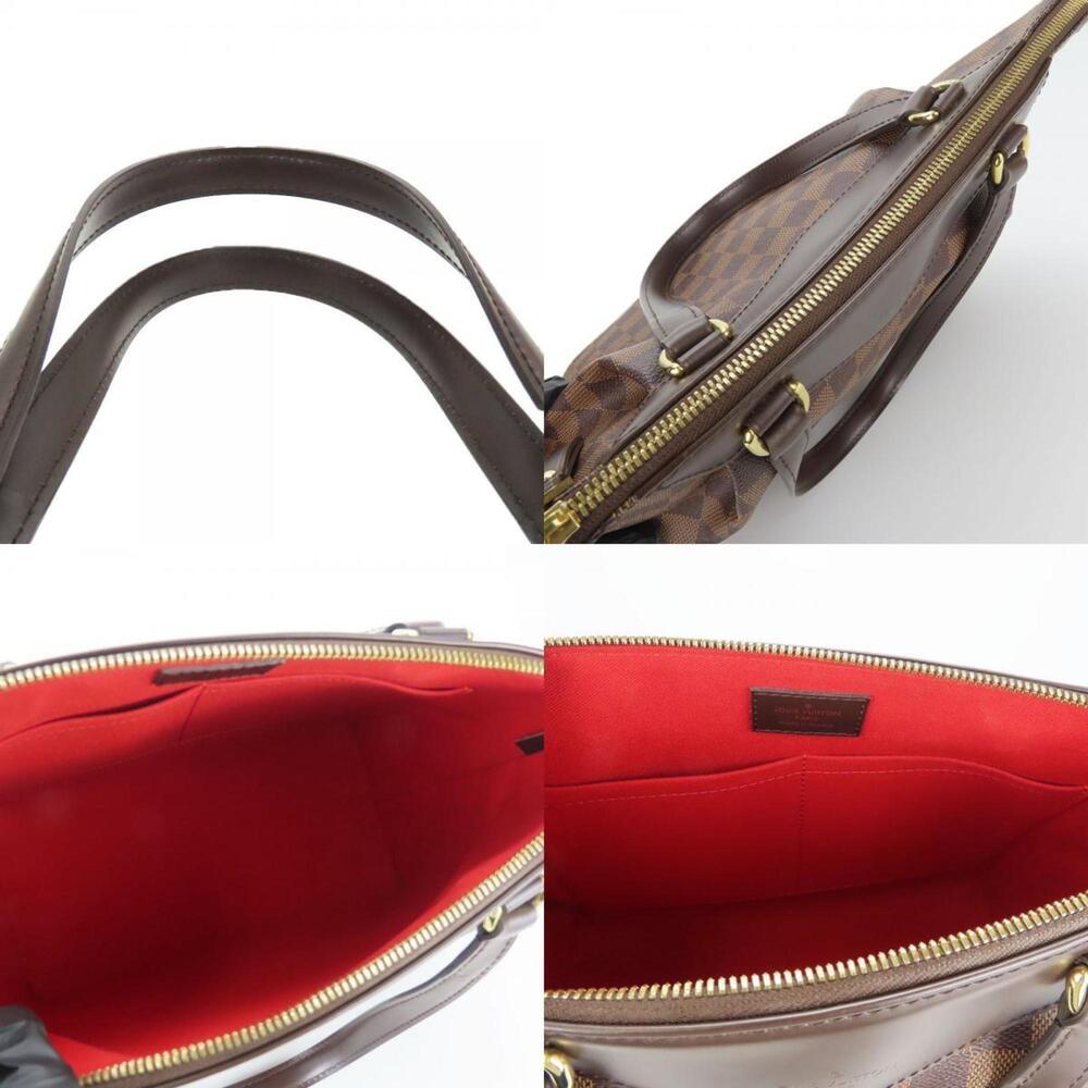 LOUIS VUITTON Authentic Brown Damier Leather Tote Bag - Picture 8 of 11